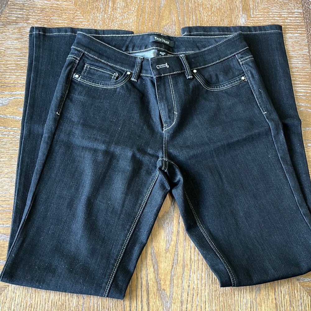 White House Black Market Boot Leg Black Jeans
